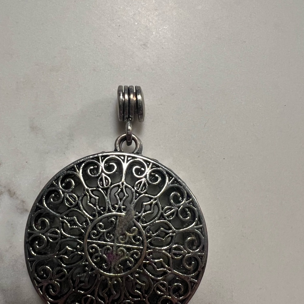 Elegant Silver Filigree Pendant